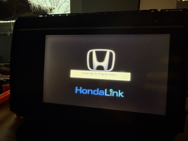 Preparing for program update screen on soft bricked radio