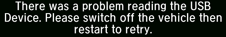 USB read-error message extracted from the Civic updater